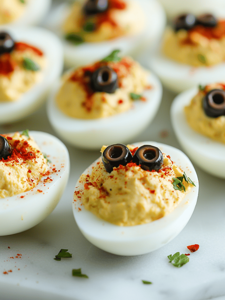Spooky Halloween Deviled Egg Eyeballs That Will Wow Your Guests
