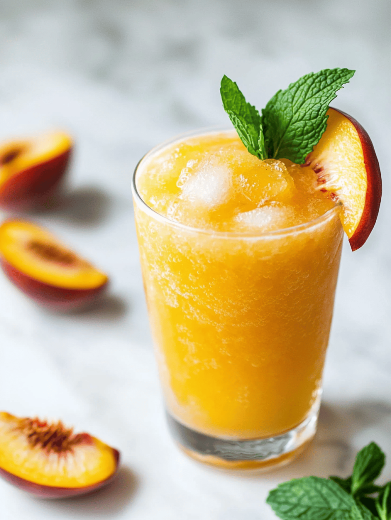 The Unexpected Charm of Peach Slushie: A Frozen Daydream