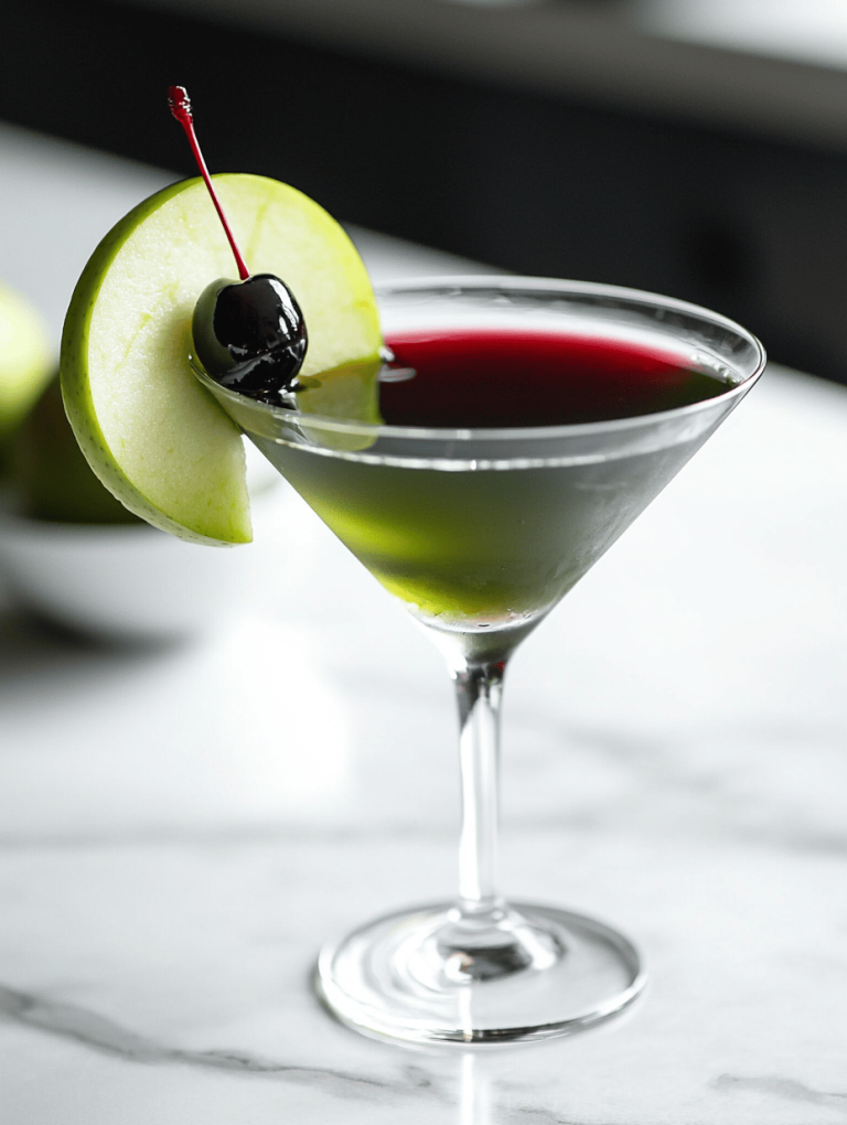 Enchanted Poison Apple Martini: A Spooky Sip for Halloween