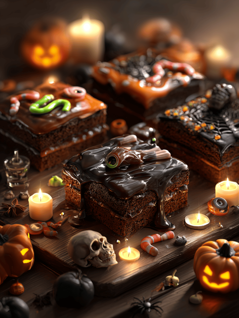 Spooky Sweetness: Halloween Brownies with a Twist