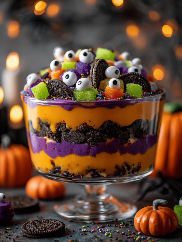 Halloween Trifle: A Spooky Layered Delight with a Twist