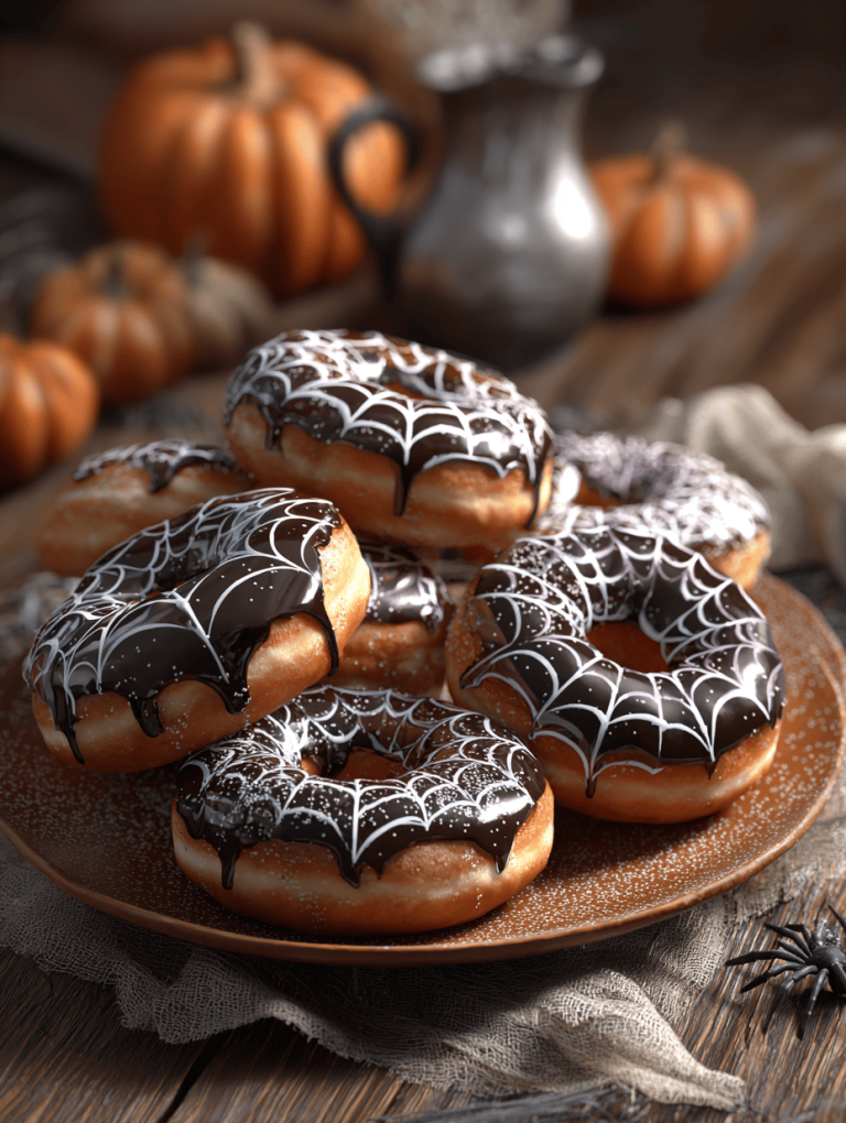 Spiderweb Donuts: A Tangled Twist on a Classic Treat