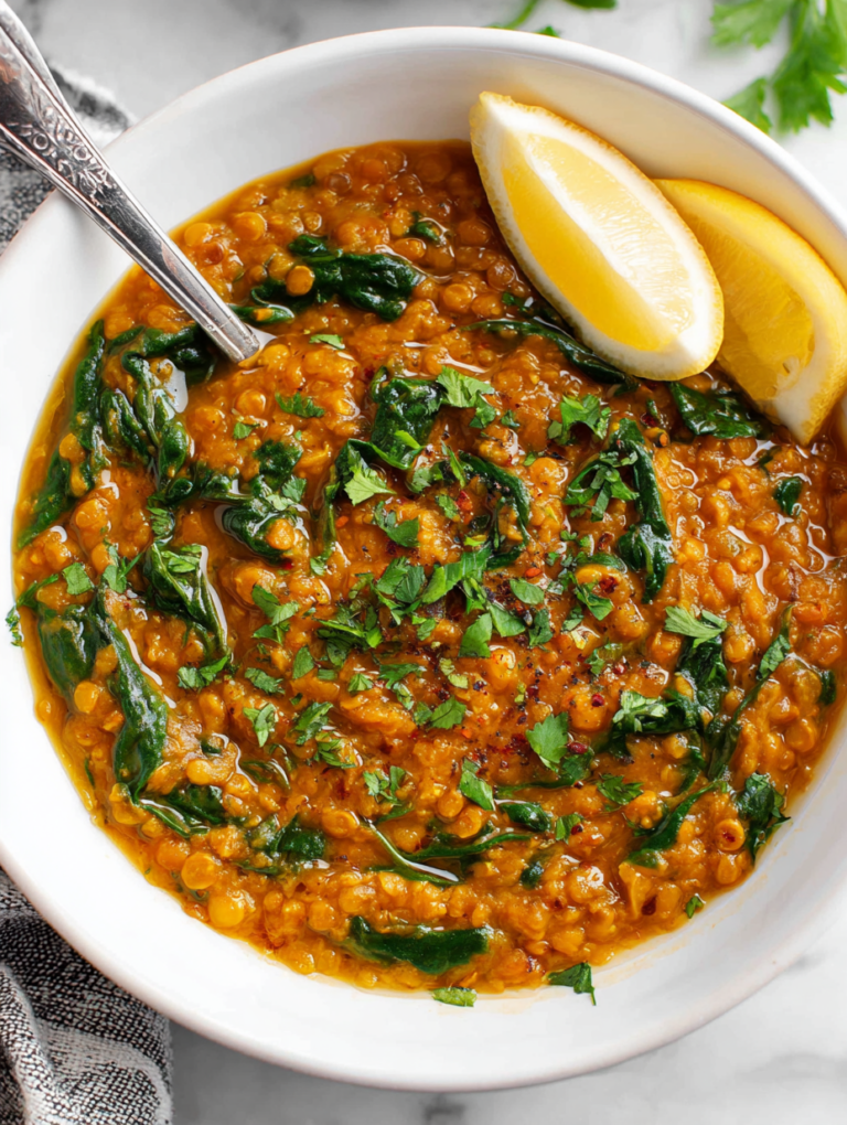Lentil Spinach Dal Recipe
